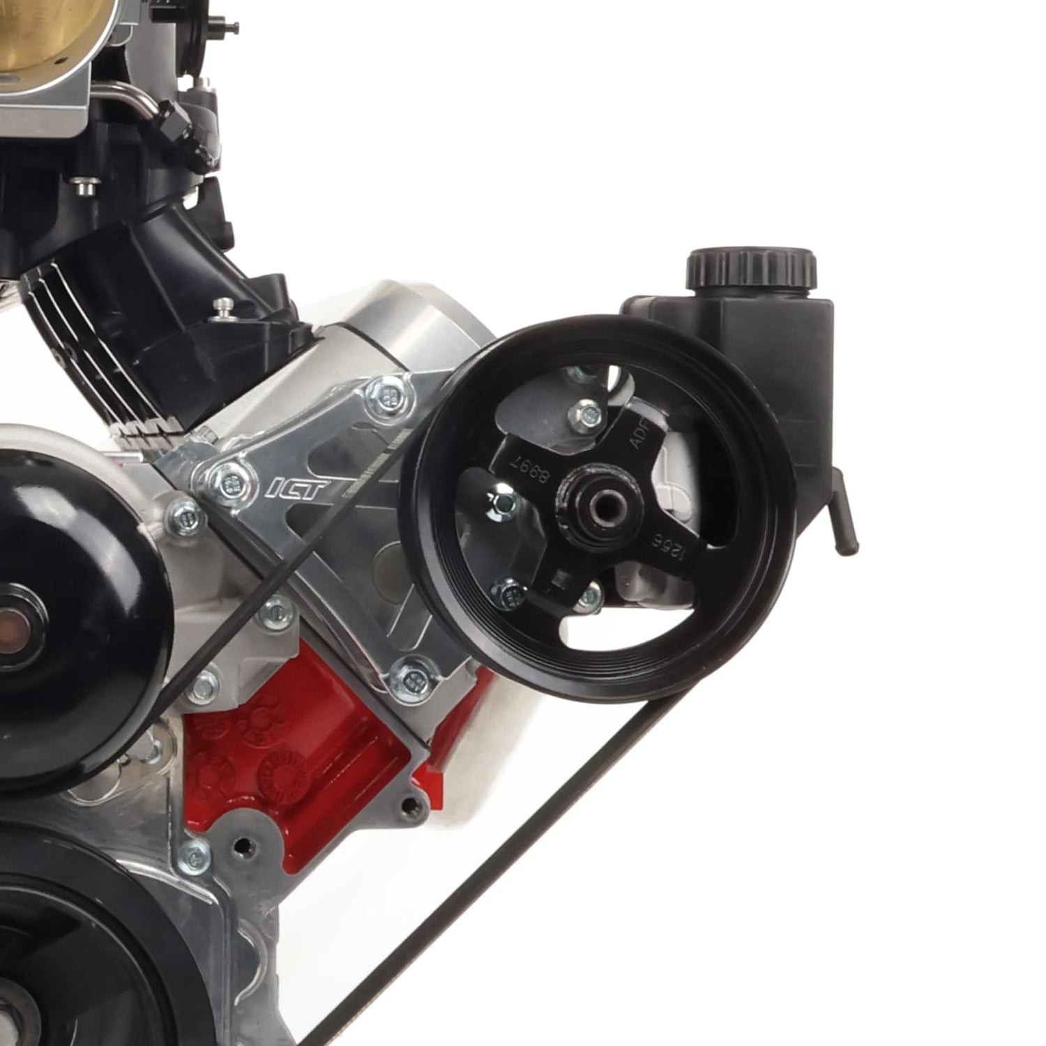 ICT Billet LS Truck High Mount Power Steering Pump & Alternator Bracket Kit Type 2
