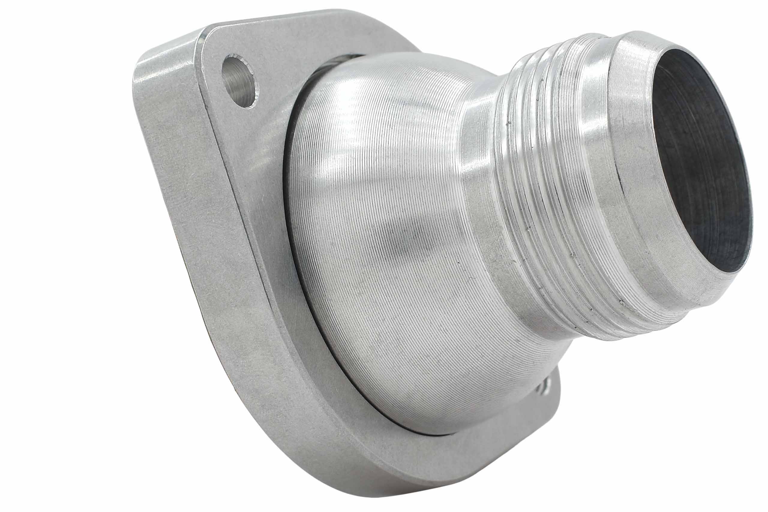 thumbnail image 2 of PRP 6835 Billet Aluminum Inline Thermostat Housing, For 1-1/2 Inch Hose, Made In USA 2 of 4