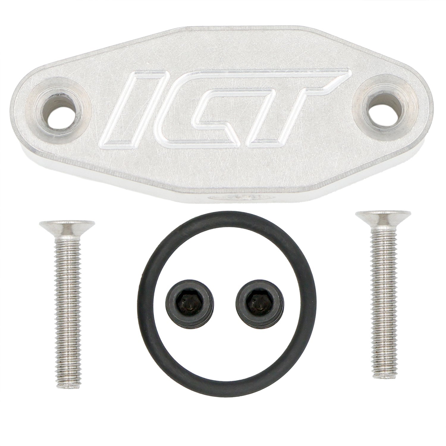 MAMBA Turbo Oil Pressure Adapter For Holden/Chevy LS Engines – Billet T6 Aluminum, 1/8 NPT Banjo, Silver