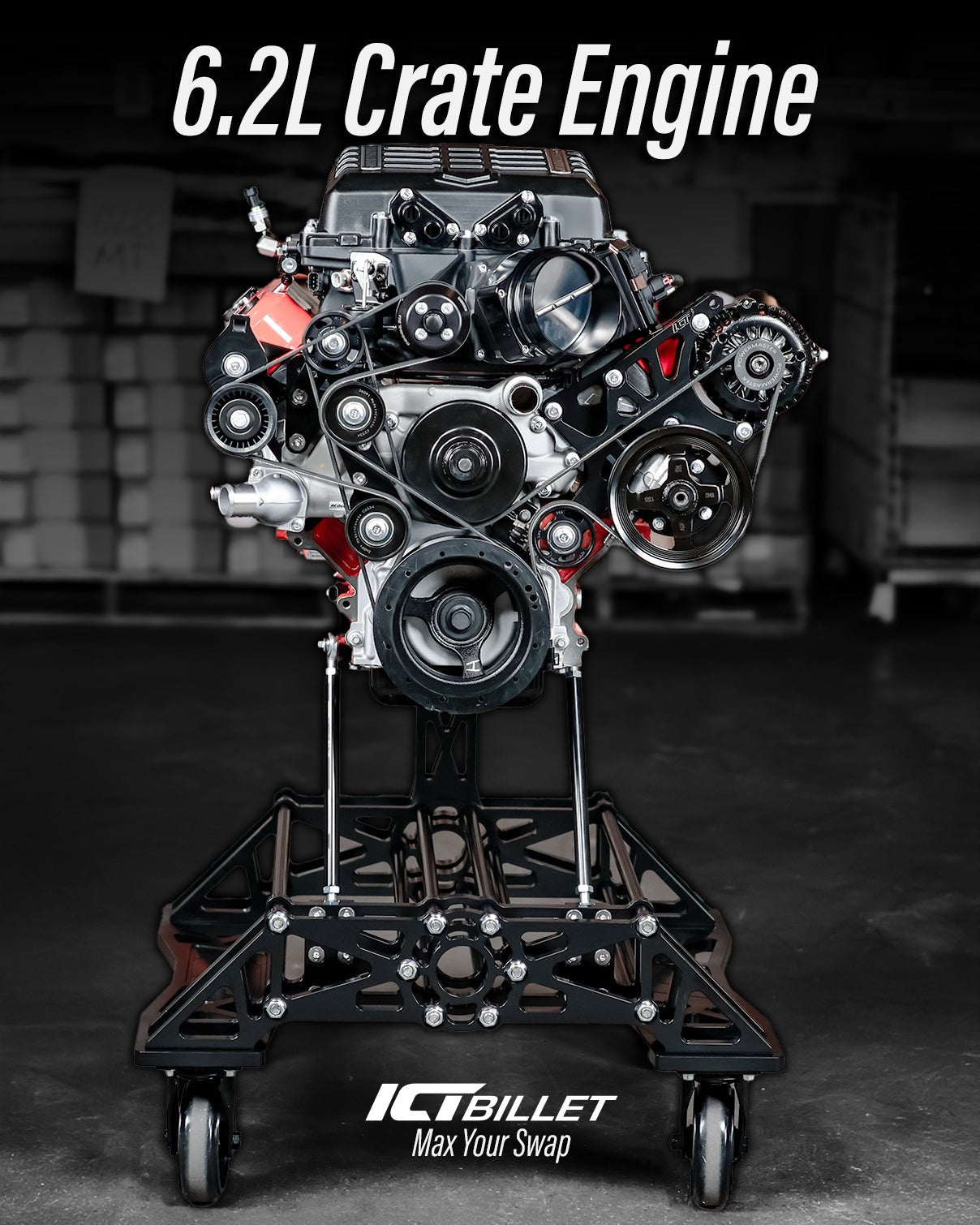 1,000hp Supercharged 6.2L Crate Engine - ICT Billet