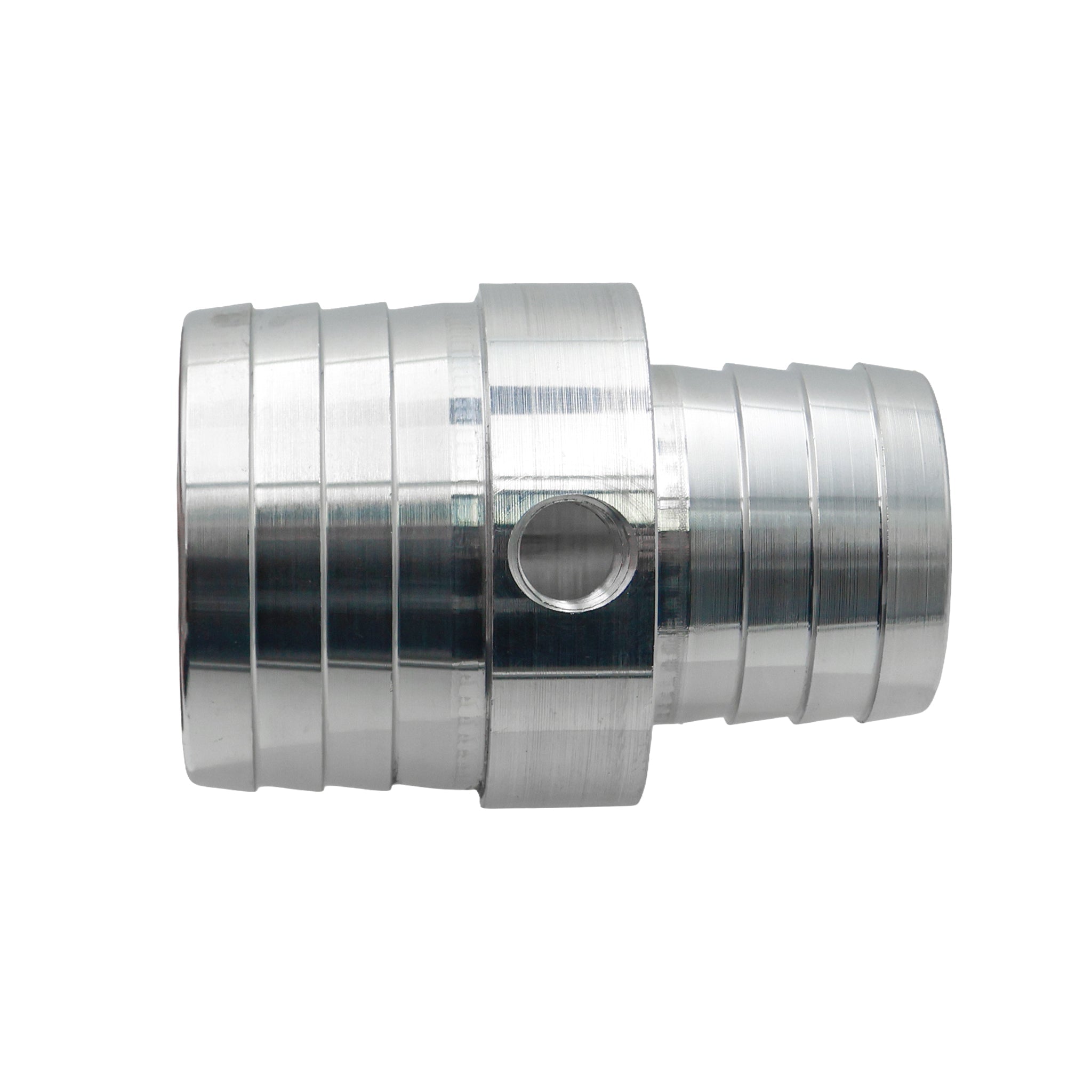 1-1/4" to 1-3/4" Hose Barb Coupler Fitting With 1/8 NPT Port - ICT Billet AN627-22X125