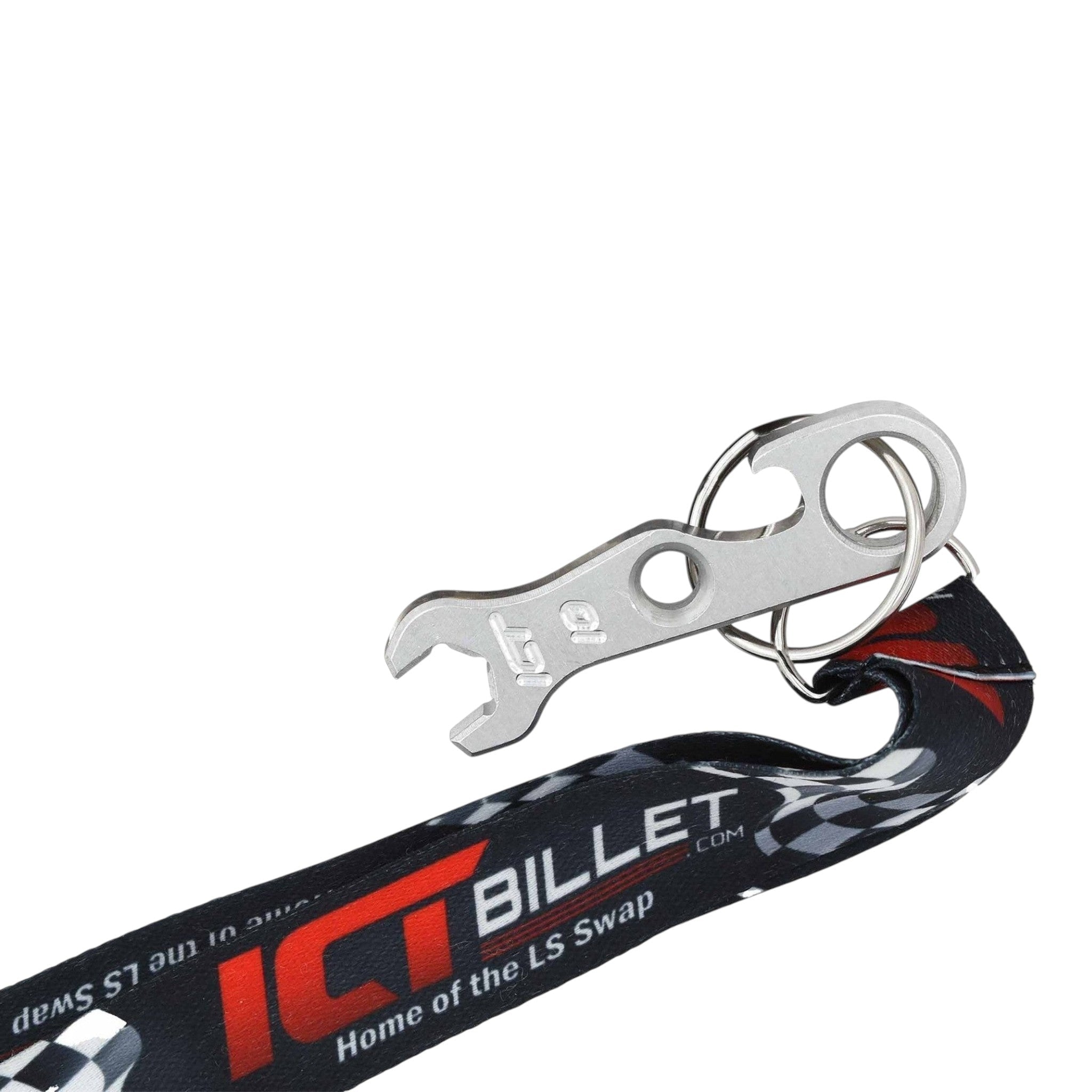 10mm Billet Aluminum Bottle Opener Wrench Keychain - ICT Billet 551929-KY02