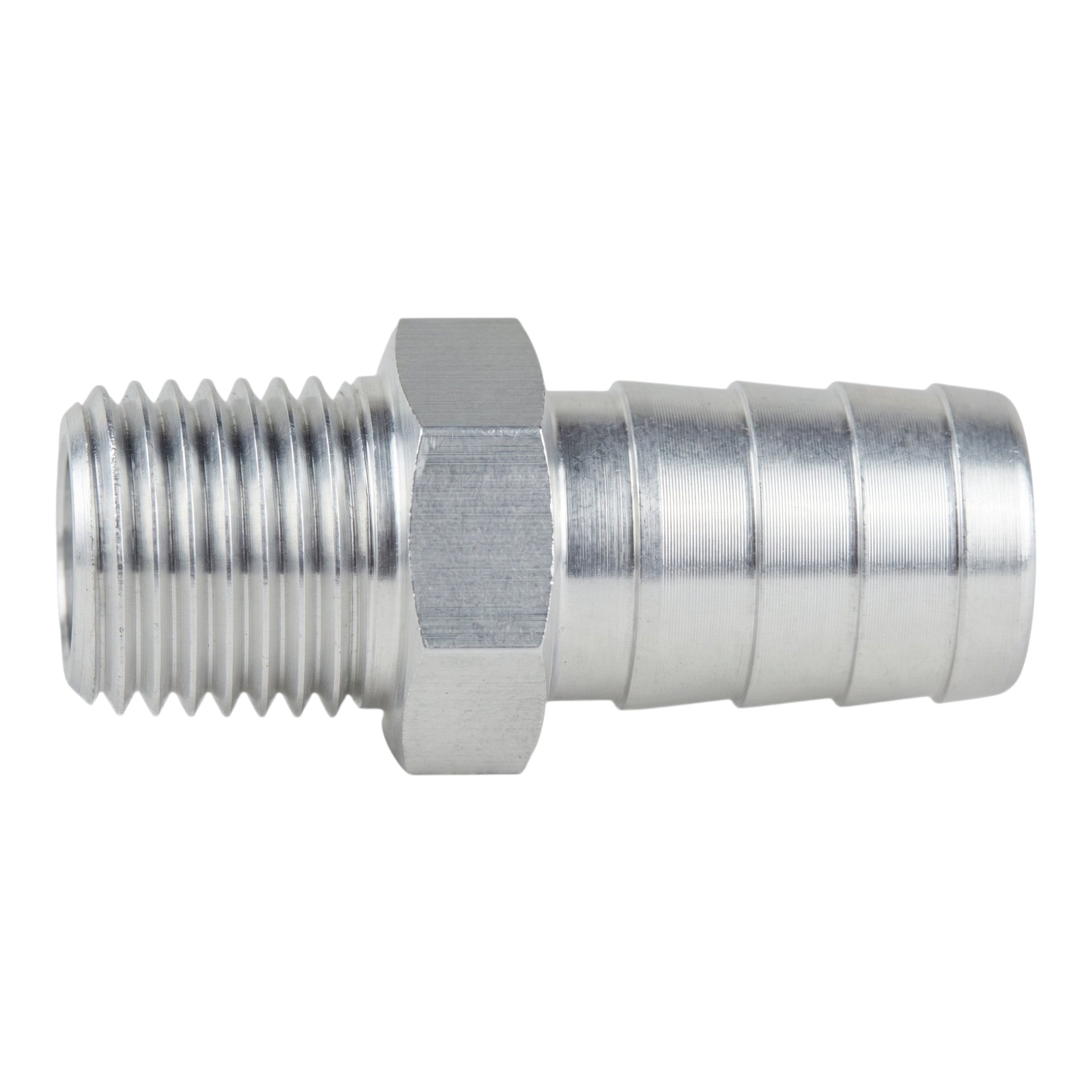 1/4" NPT to 1/2" Hose Barb Fitting - ICT Billet AN840-08-04A