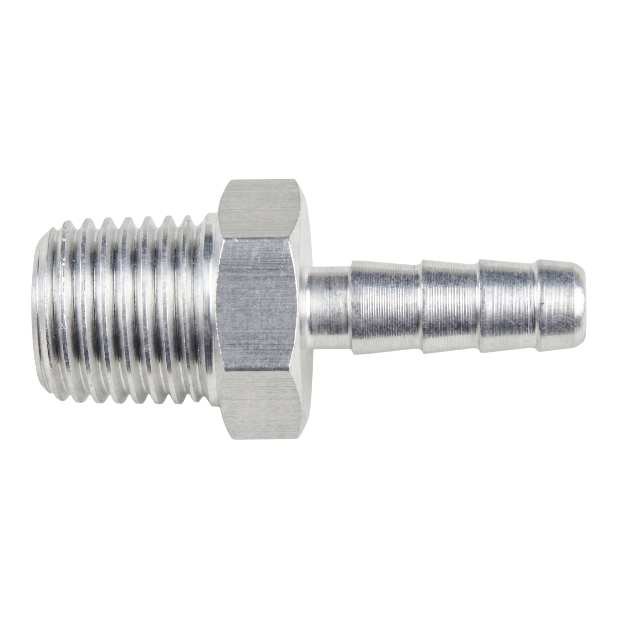 1/4" NPT to 1/4" Hose Barb Fitting - ICT Billet AN840-04-04A