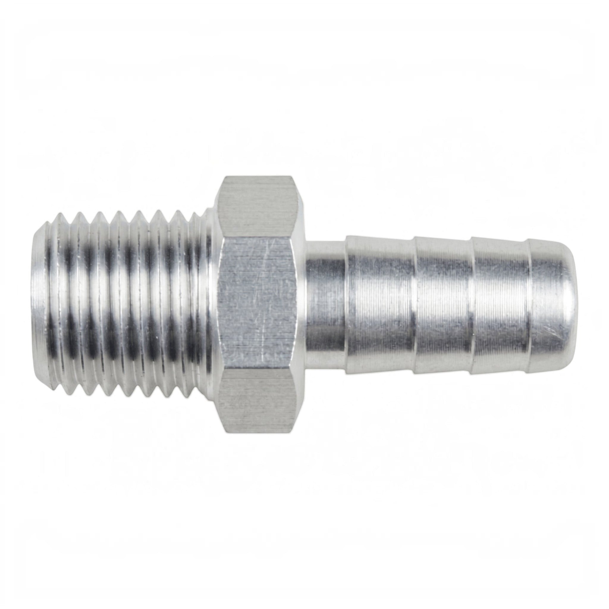 1/4" NPT to 3/8" Hose Barb Fitting - ICT Billet AN840-06-04A