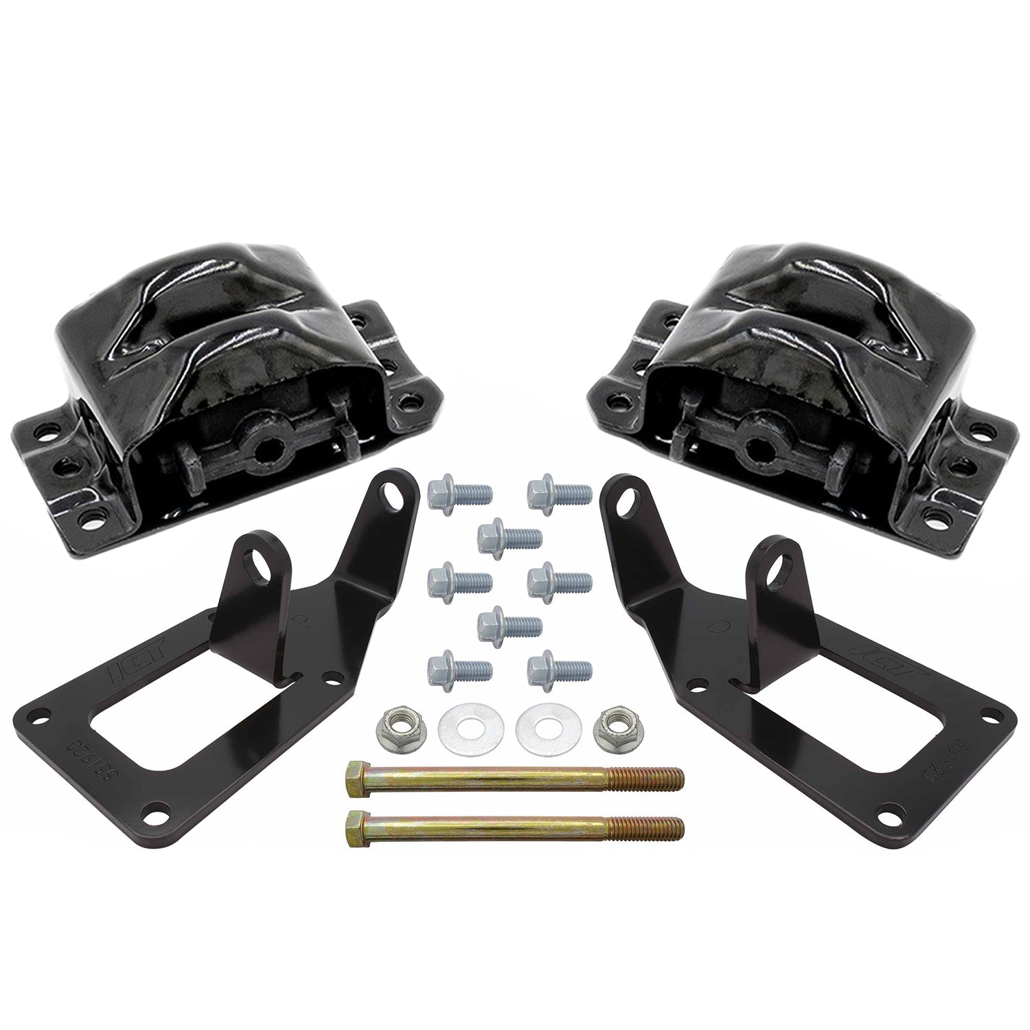 1973 - 1987 Chevy Square Body Truck - LS Swap Engine Mount Kit for 2WD 4WD LS1 LS3 - ICT Billet 5510-KIT003EM