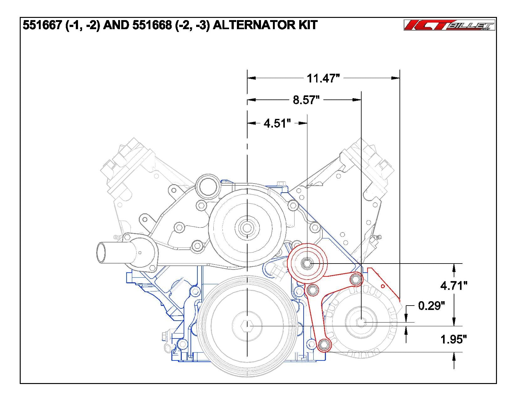  - 2 LS Swap Kit with A/C - ICT Billet ACC - LS200AC