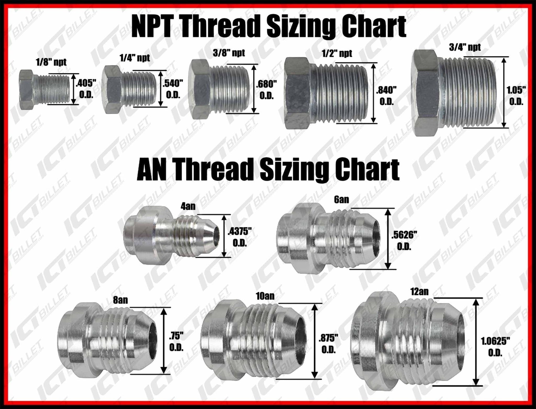 2.0" Aluminum Weld Barb - Weldable Fitting Nipple 2" Radiator Tank Hose Fitting - ICT Billet AN617-32
