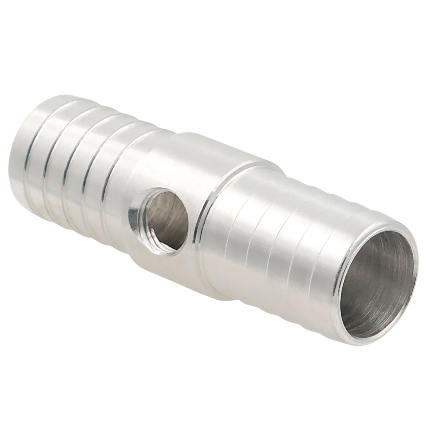 3/4" Hose Barb .750 Inch w/ 1/8" NPT Steam Port Splice Coupler Fitting Adapter - ICT Billet AN627-12X125