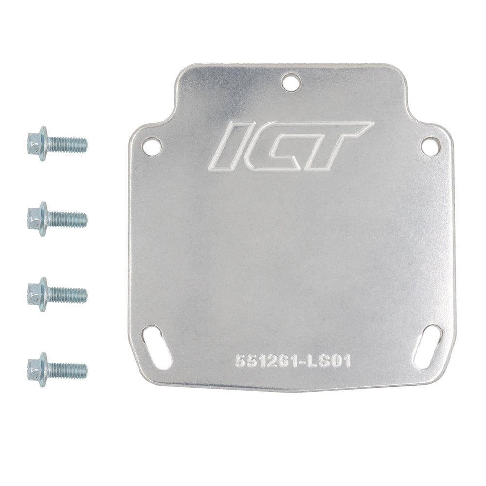 Ls Intake Block Off LS Throttle Body Block Off | 551261-LS01 ICT Billet