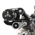 LS A/C Bracket Sanden 508 Black - Corvette Spacing