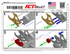 LS A/C Bracket Sanden 508 Black - Corvette Spacing