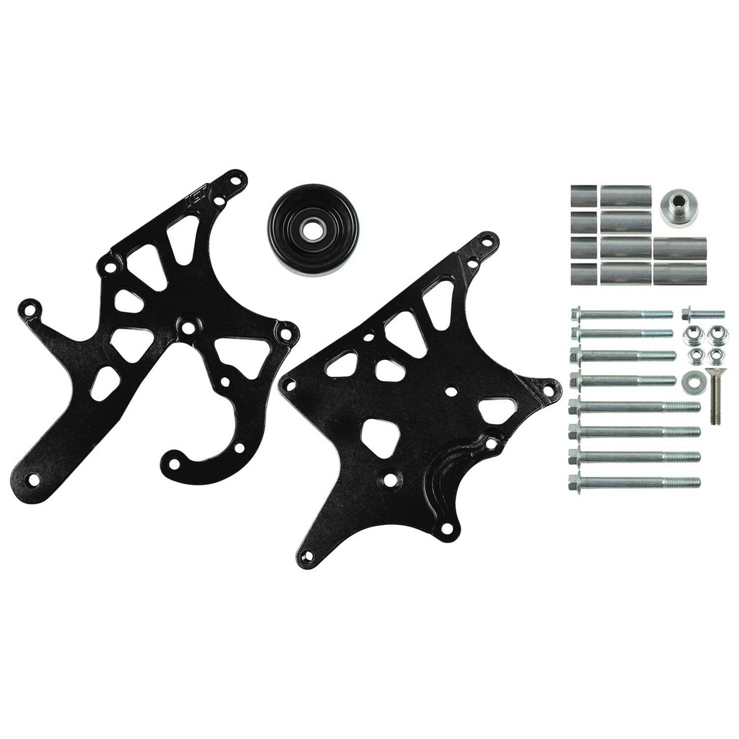LS1 Camaro - Black Cerakote LS Alternator & Power Steering Pump Accessory Bracket Kit 98-2002 GTO