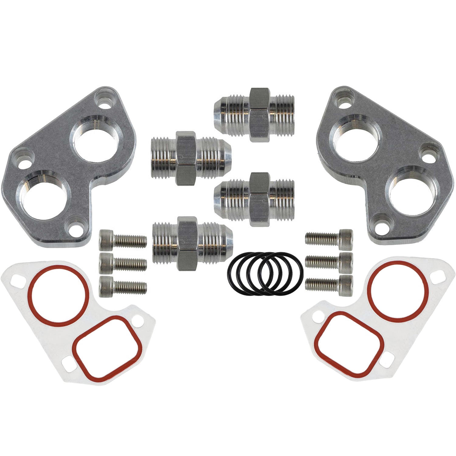 LS Remote Mount Water Pump Adapters w/ -12AN Fittings