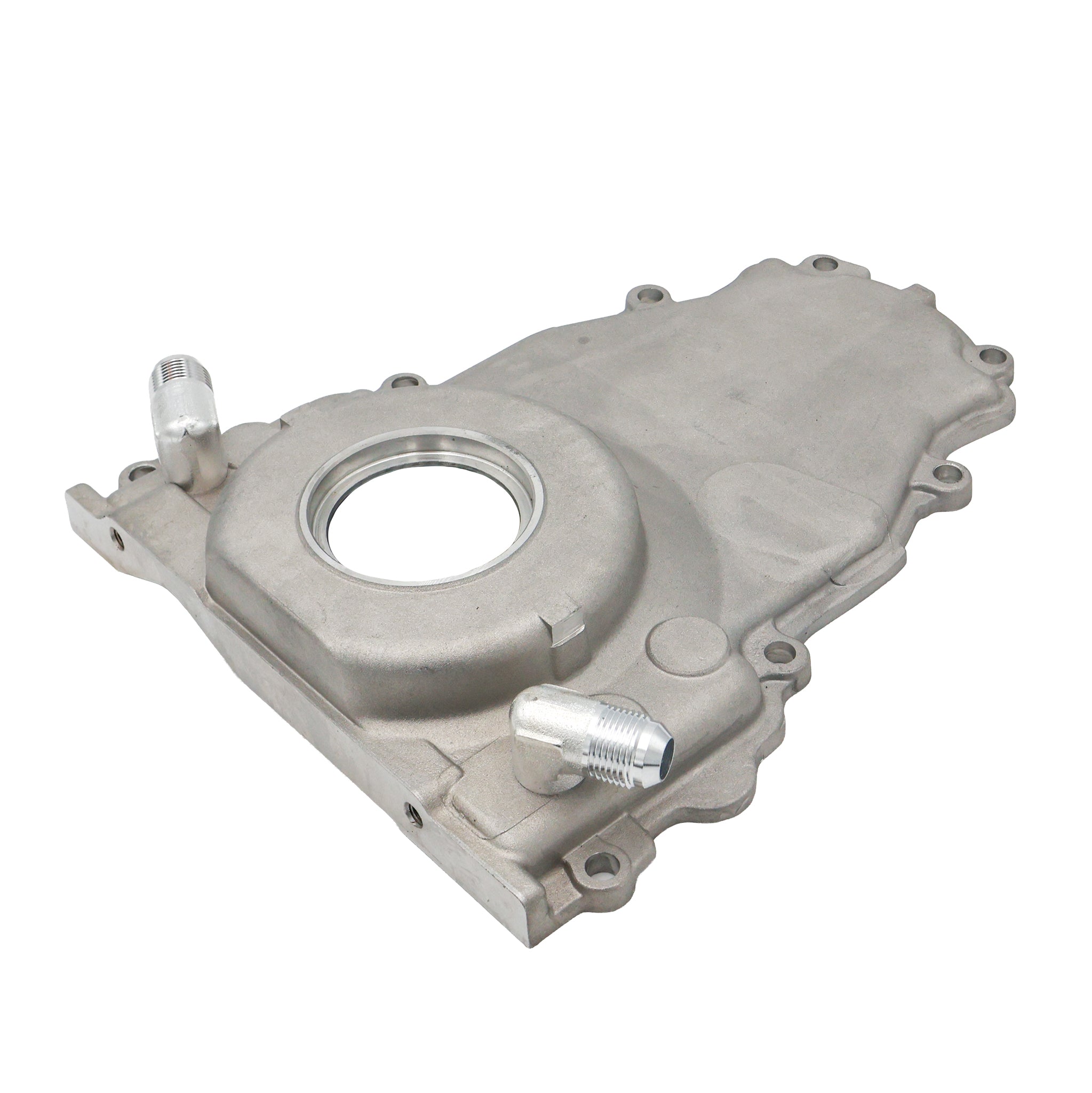 LS Gen 3 - Cast Timing Chain Cover w/ -10AN Ports