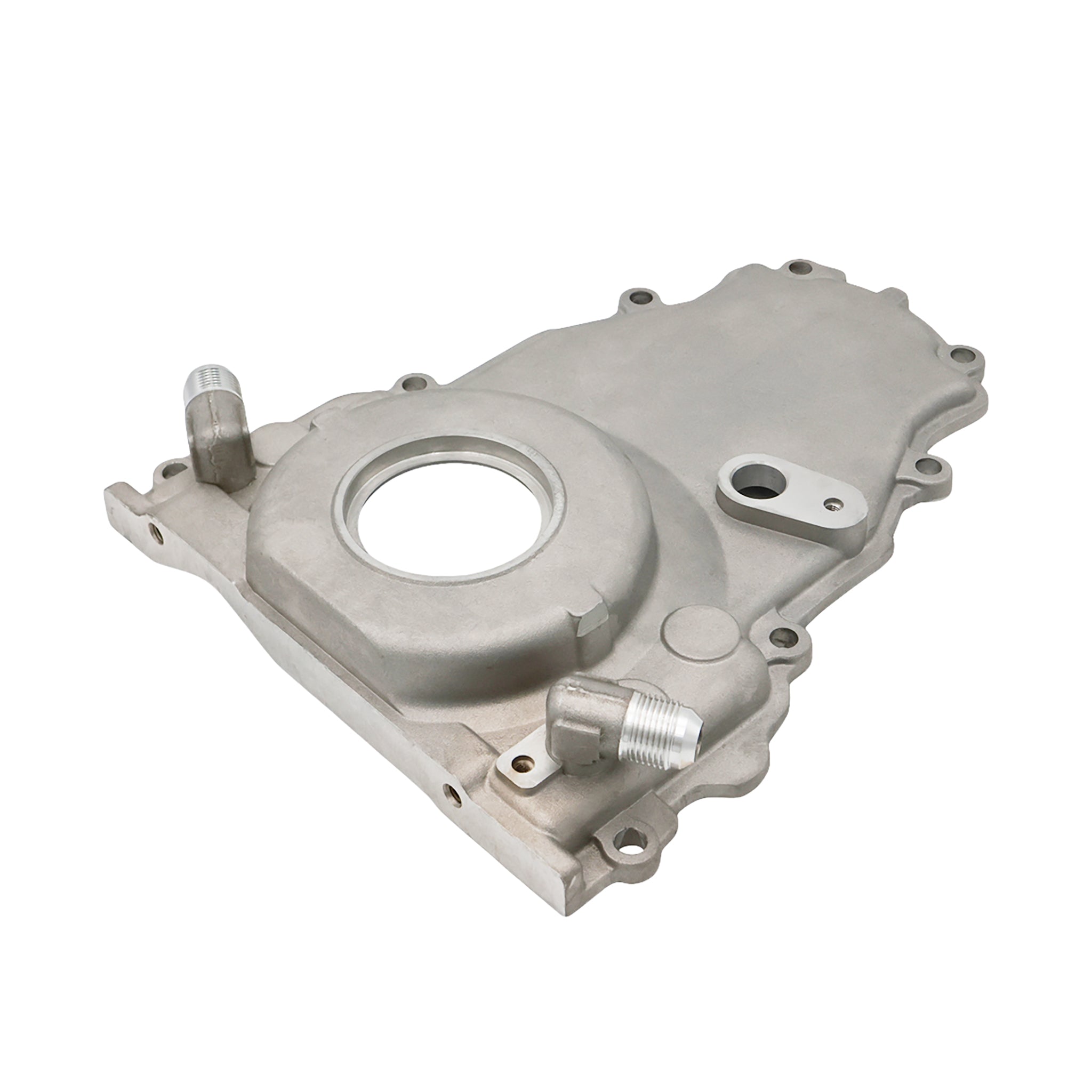 LS Gen 4 - Cast Timing Chain Cover w/ -10AN Ports