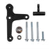 Black LS Alternator Bracket - Corvette Spacing (Low Mount)
