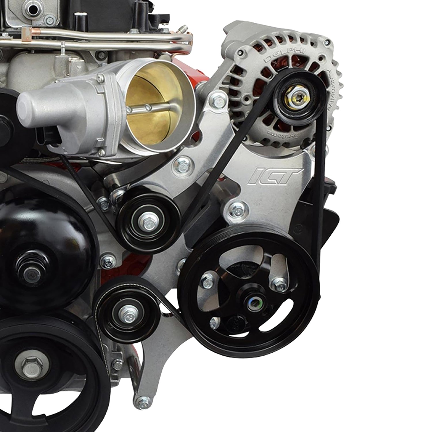 LS Truck LSA Supercharger Swap 6 rib Alternator and Power Steering Bracket Kit
