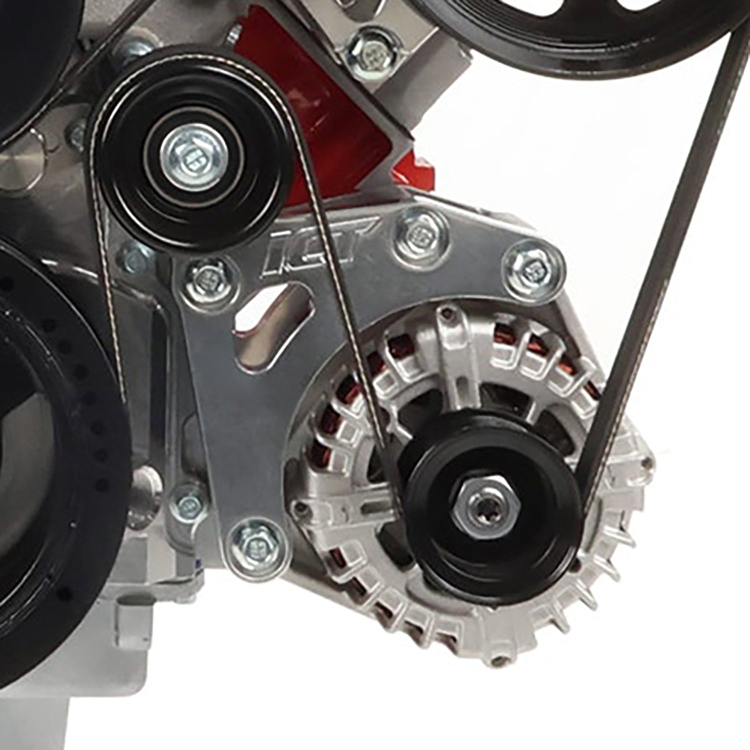 LS3 Corvette Billet Low Mount Alternator Bracket Kit w/ Pulley