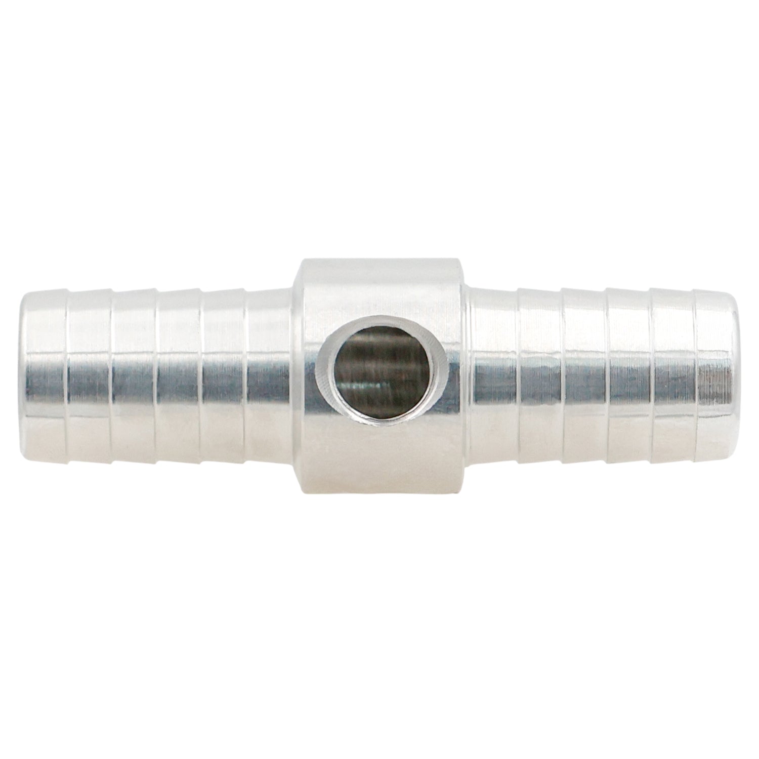 5/8" Hose Barb .625 Inch w/ 1/8" NPT Steam Port Splice Coupler Fitting Adapter - ICT Billet AN627-10x125