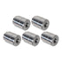5pc Aluminum 1/4"-20 Weld On Bung Female Nut Threaded Insert Weldable Inch 1/4" - ICT Billet F250-20BUNG-5