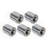 5pc Aluminum M10-1.5mm Weld On Bung Female Nut Threaded Insert Metric 10mm - ICT Billet FM1015BUNG-5