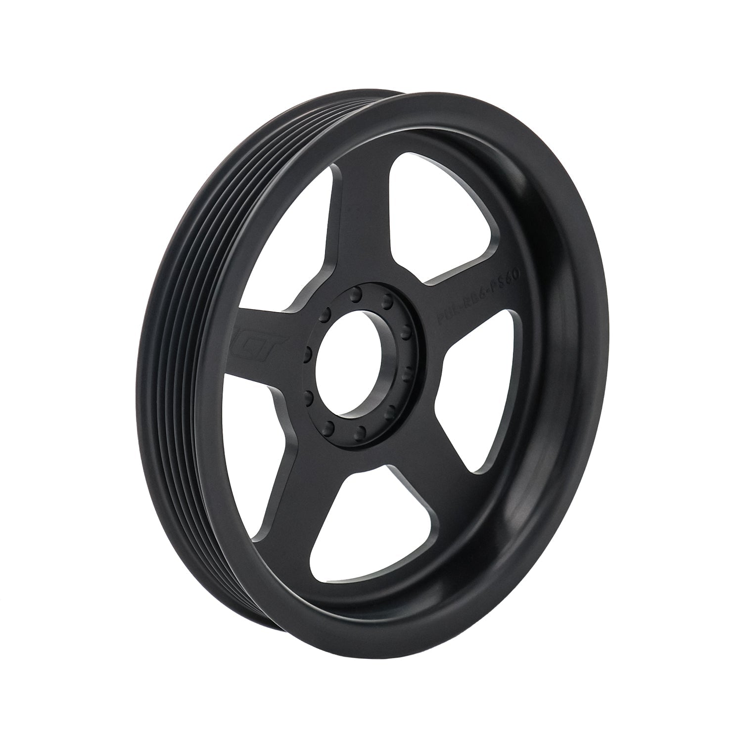 6 Rib - Billet 2pc Power Steering Pulley - LS Corvette - ICT Billet PUL100-RB6-PS60