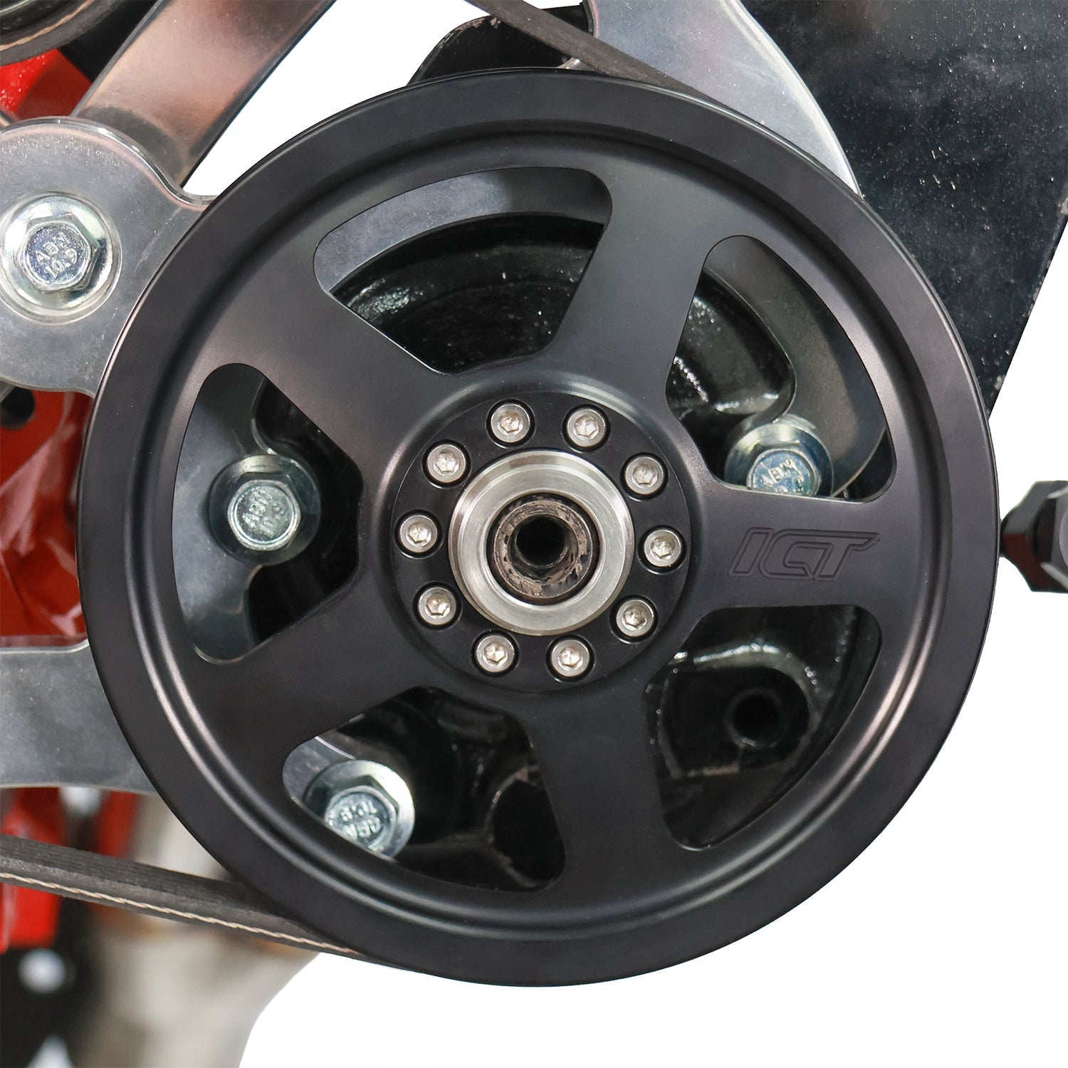 6-Rib - Billet 2pc Power Steering Pulley - LS Truck - ICT Billet PUL300-RB6-PS60