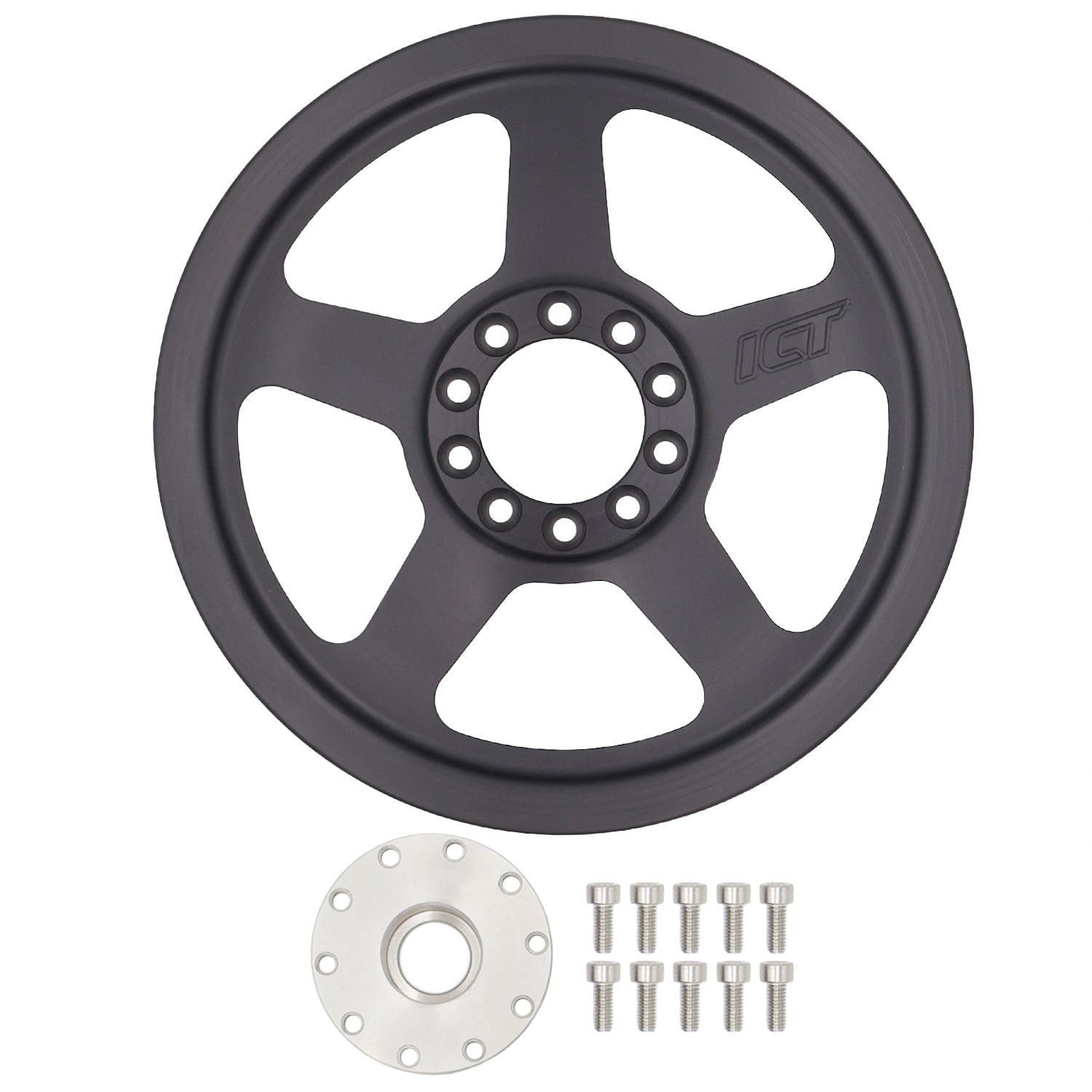 6 Rib - Billet 2pc Power Steering Pulley - LS1 Camaro - ICT Billet PUL200-RB6-PS60