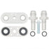 6L80E 6L90E 8L90E Transmission Cooler Line Adapter Plate with 8AN Fittings Seal - ICT Billet 551121-8AN