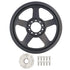 8 Rib Billet 2pc Power Steering Pump Pulley and Hub for Corvette - ICT Billet PUL100-RB8-PS60
