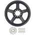 8 Rib Billet Power Steering Pump Pulley and Hub for LS3 Camaro - ICT Billet PUL301-RB8-PS60