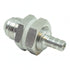 -8AN Straight to 5/16" Hose Barb Double Fuel Pump Tank Fitting Bulkhead Adapter - ICT Billet AN861-08-31A