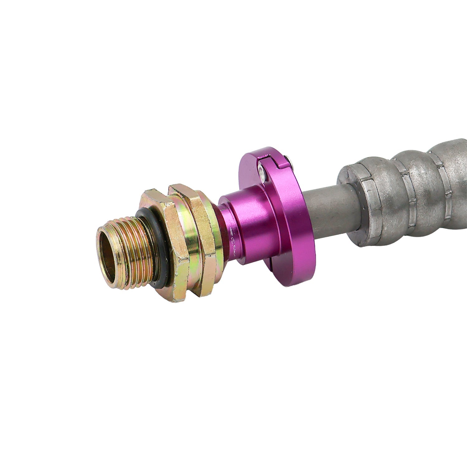 8AN to 1/2" Ford Transmission Cooler Quick Connect Fitting - ICT Billet F08ANTR500FRD