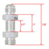 8AN to 8AN ORB Extension Fitting - ICT Billet AN920-08-08XL