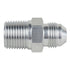 Straight -8AN Flare Male to 1/2"NPT Pipe Adapter Fitting 8 AN Bare Aluminum