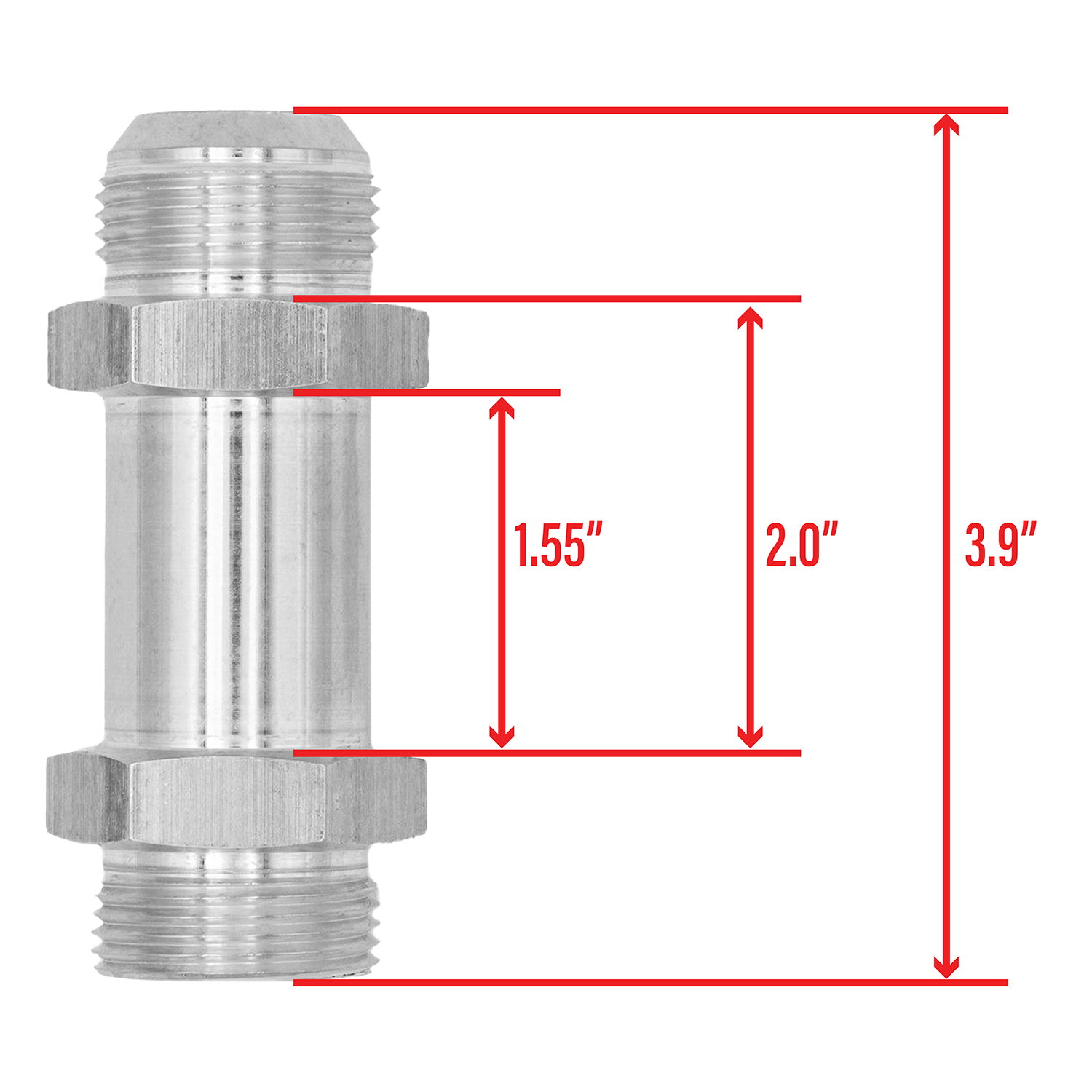 Extension 16AN flare to 16AN ORB Adapter Fitting