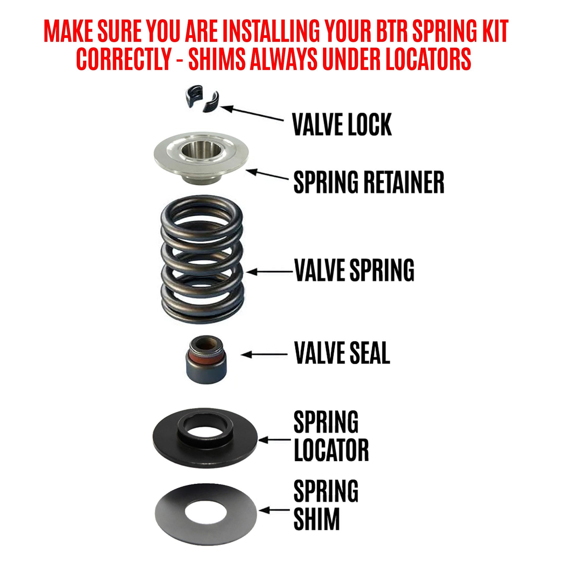 BTR GEN V LT1 Platinum Dual Spring Kit .660" Lift