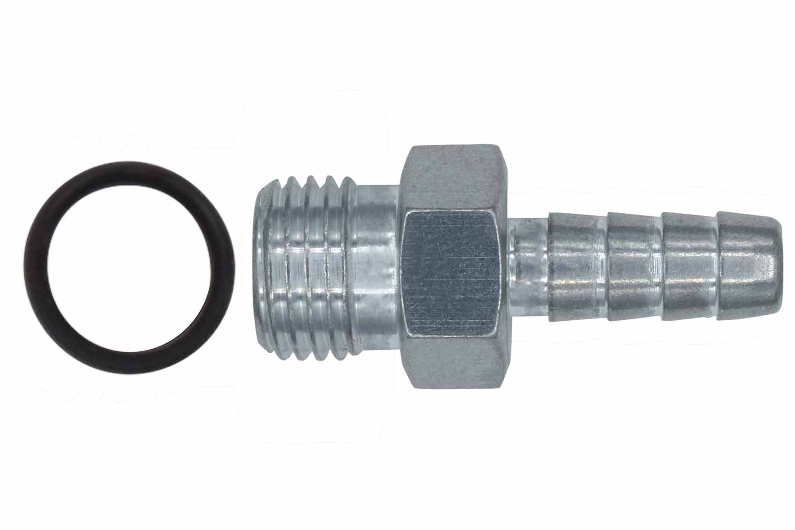 Raceworks 5/16" 8mm Aluminum Weld-On Hose Barb Tail - RWF-989-M8-A - Perfect For Custom Fuel & Coolant Lines
