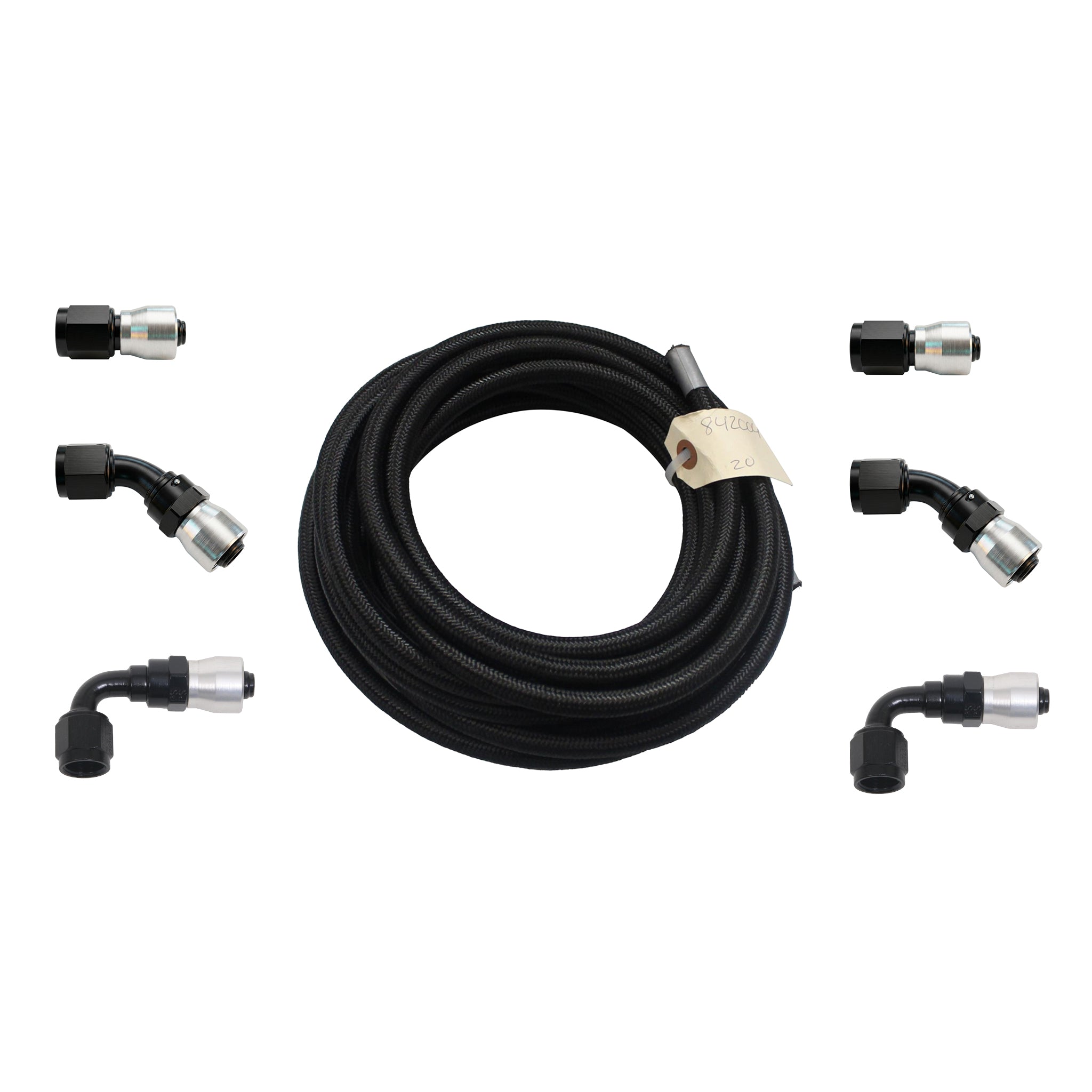 Fragola Custom -12 Sport Crimp Hose Assembly- Black