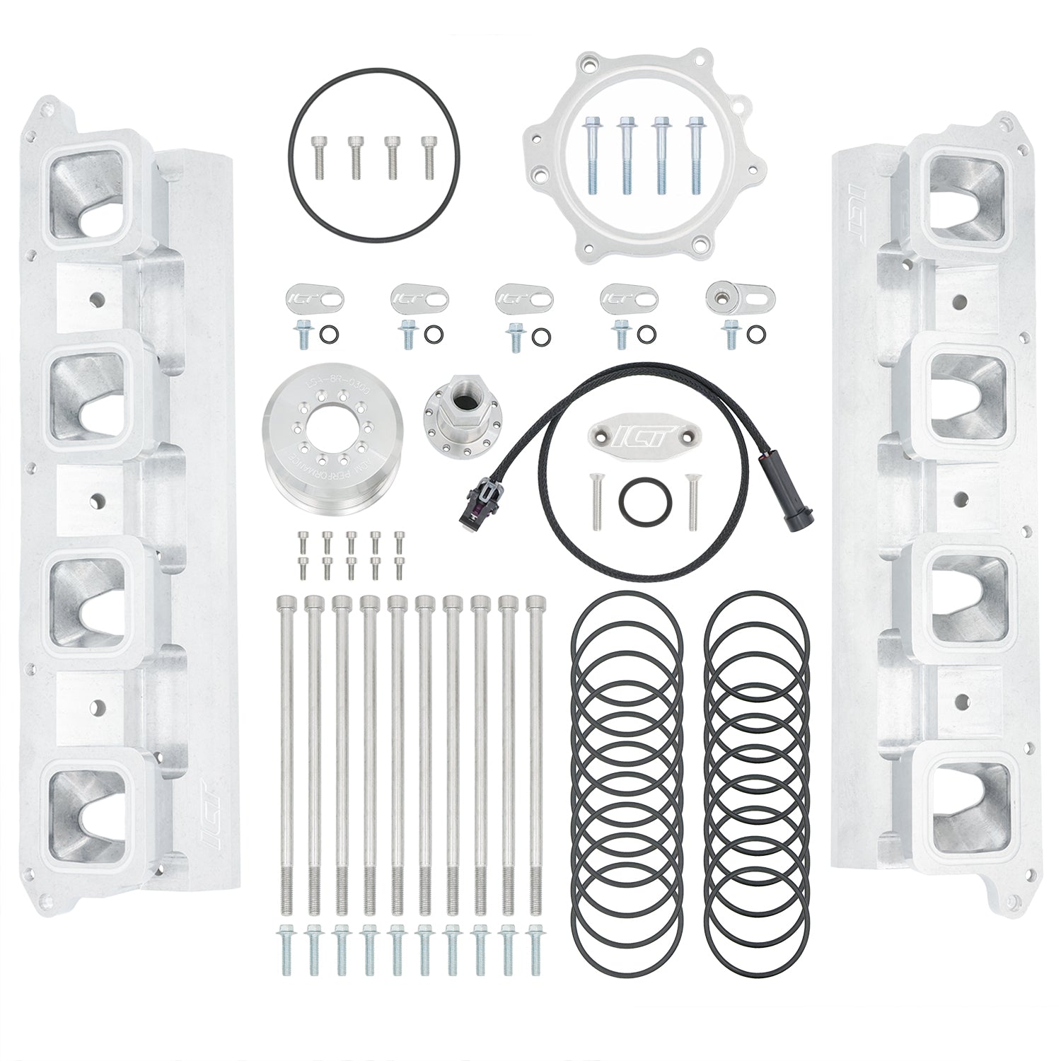 Hellcat Supercharger to LS Cathedral Head Adapter Kit