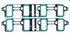 Mahle - Intake Manifold Gasket Set for LS Truck - Rectangle Port