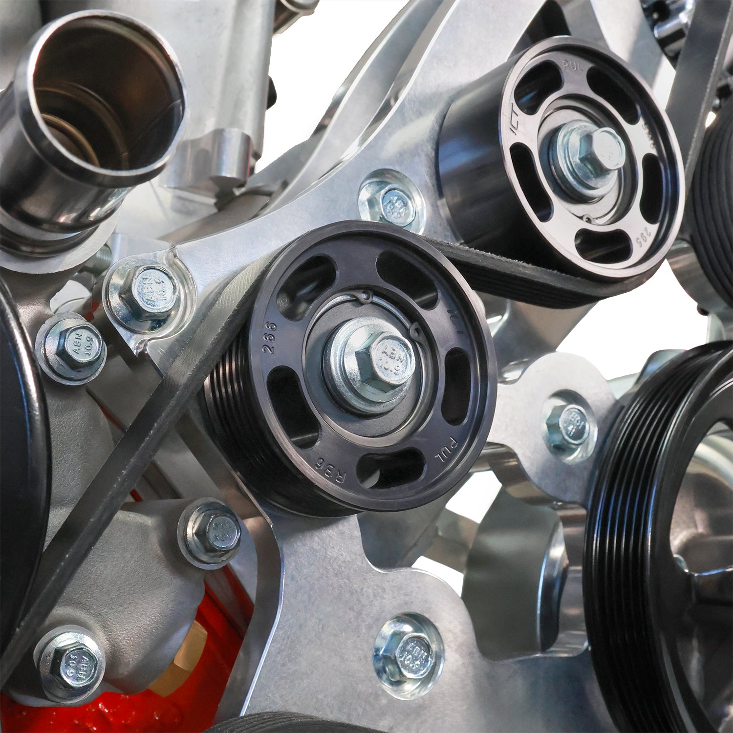 Billet 6 Ribbed Idler Pulley