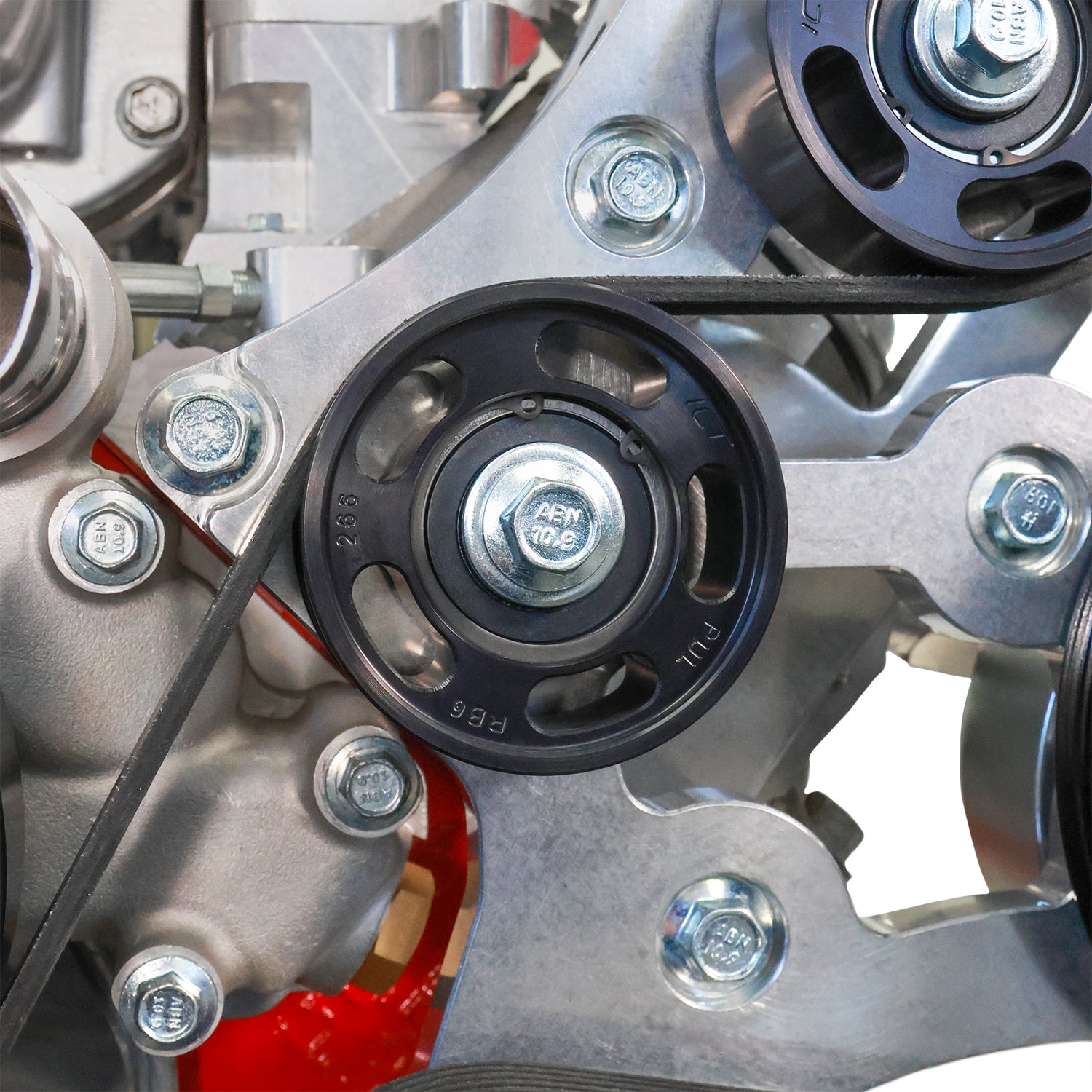 Billet 6 Ribbed Idler Pulley