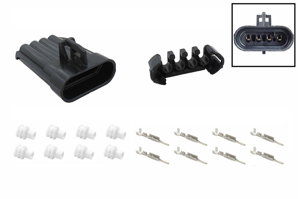 Ls O2 Sensor Bolts GM LS O2 Oxygen Sensor Flat 4-Wire Male Connector Component Kit – ICT ...