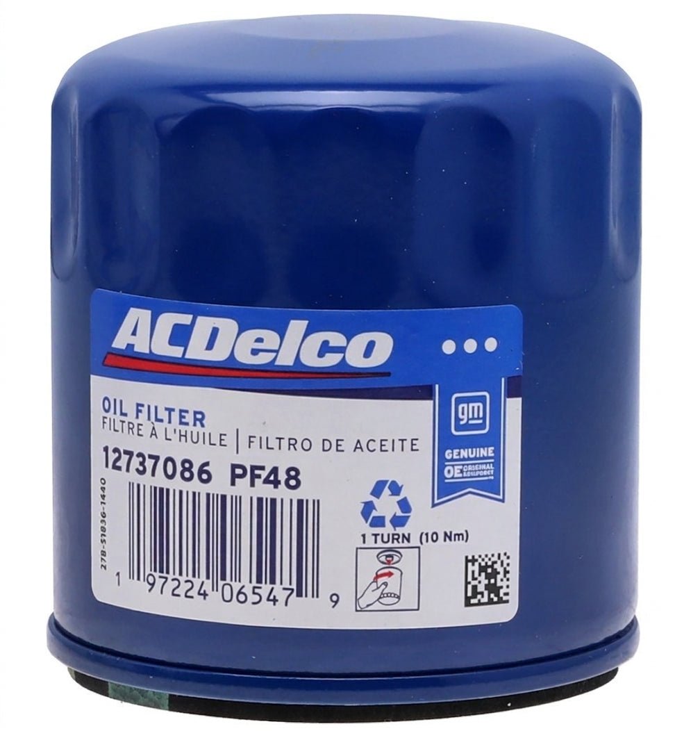 AC Delco PF48E Oil Filter - Compatible with "LATE" LS Engines - ICT Billet ADO-PF48E