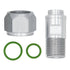 A/C Line Adapter Fitting 10 Female to 8 Male - ICT Billet FAC10F08M