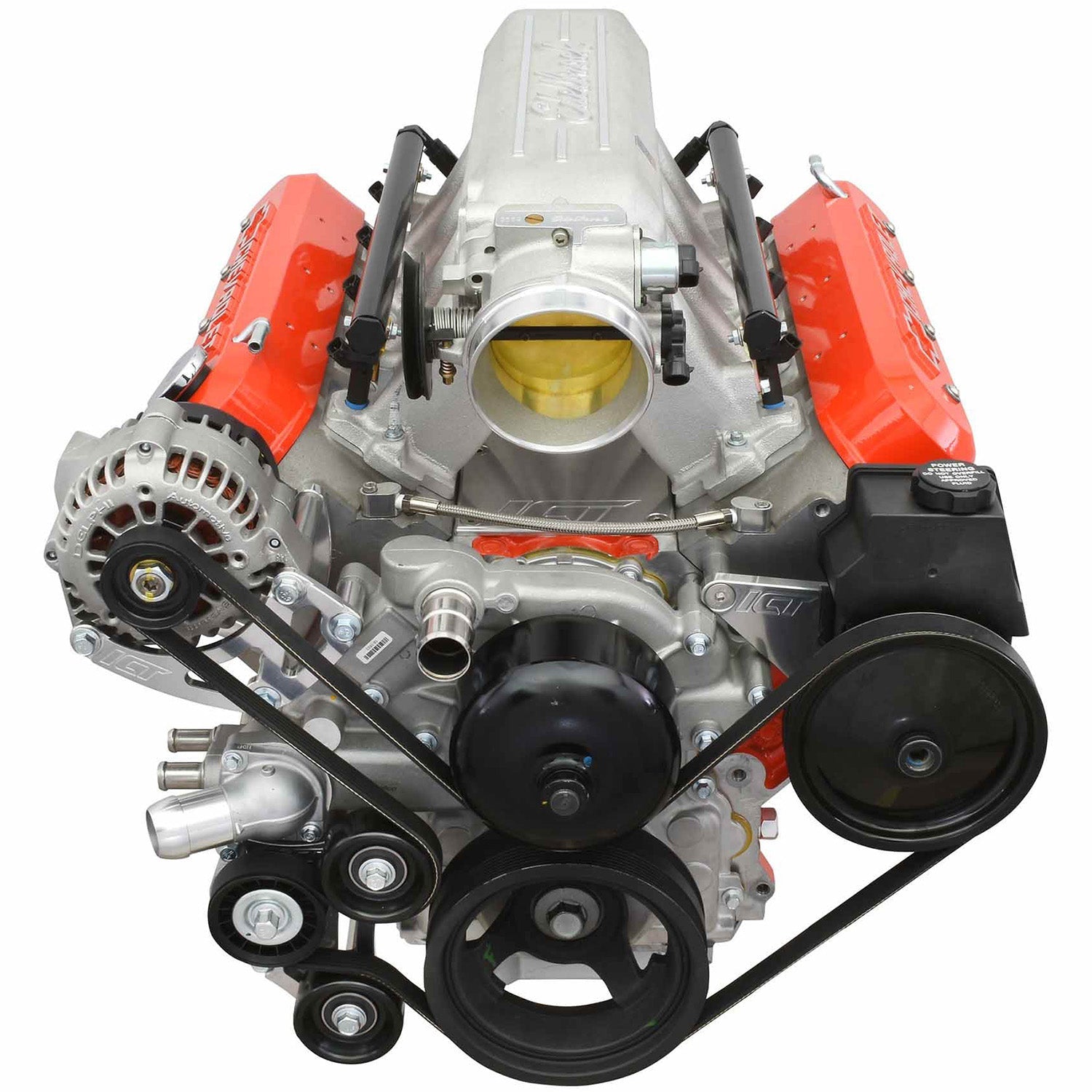 Alternator and Power Steering Relocation Bracket Kit LS1 Truck Spacing - ICT Billet 551569LS0WP-3