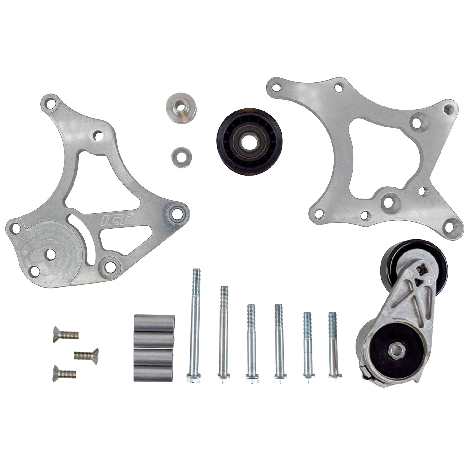 Alternator Bracket Kit Compatible with LS Corvette LSX LS1 LS2 LS3 LS7 LS6 LS9 CTS - V - ICT Billet 551750-1