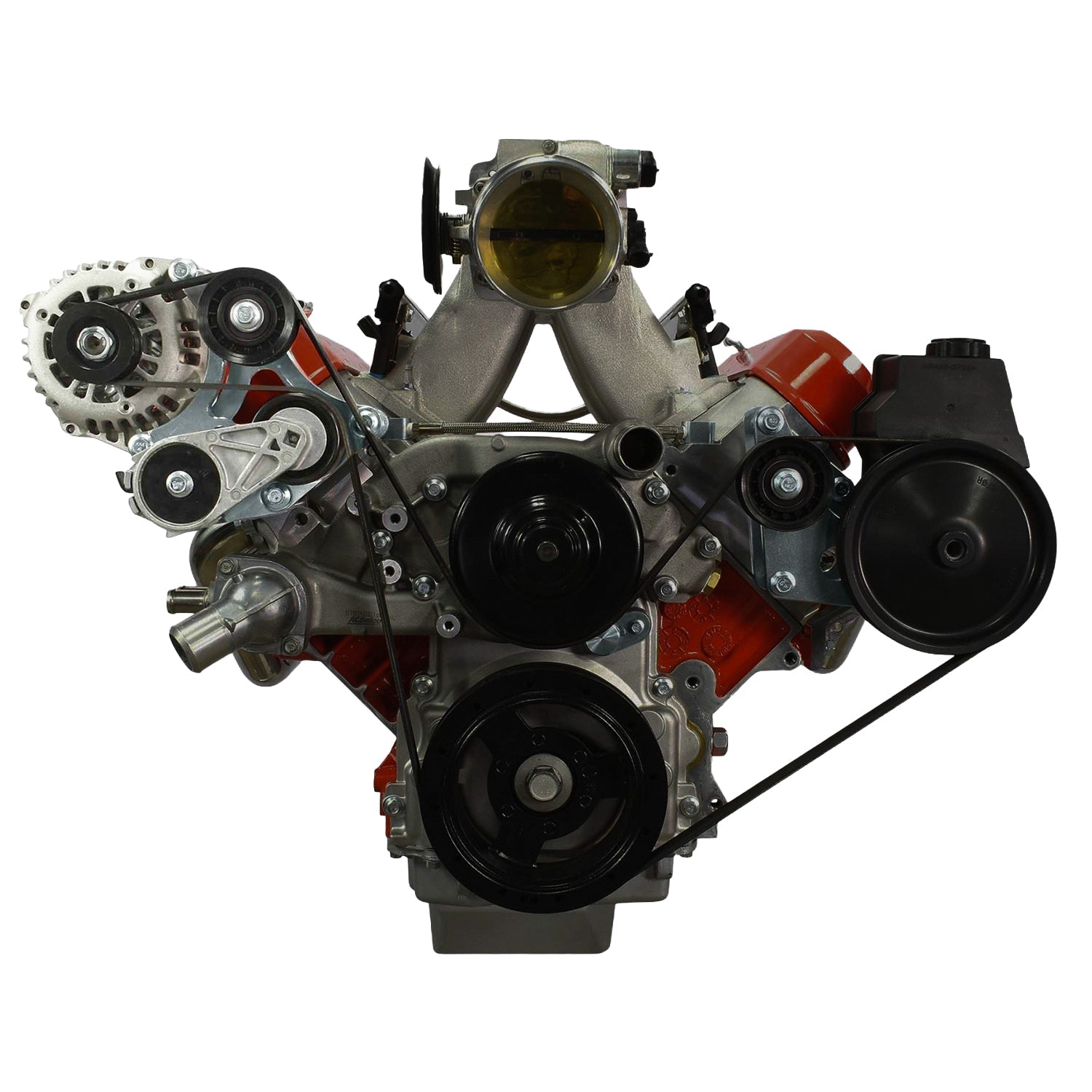 Alternator Bracket Kit Compatible with LS Corvette LSX LS1 LS2 LS3 LS7 LS6 LS9 CTS-V - ICT Billet 551750-1